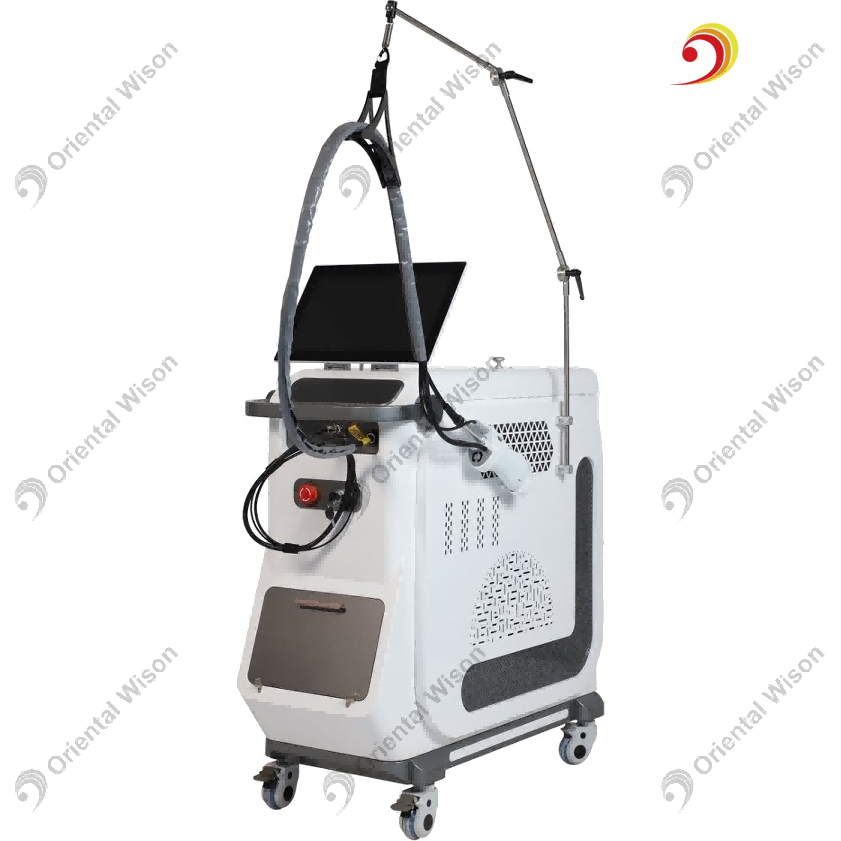 Laser cosmetico per depilazione laser ad alessandrite da 755 nm Laser cosmetico per macchina di bellezza a impulso lungo 1064 nm