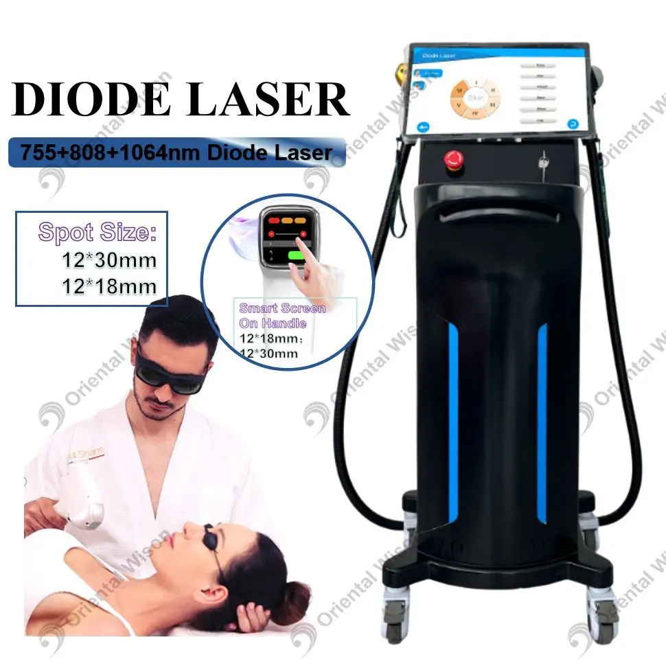 Doppia maniglia 755 808 1064 DEPIVIZIONE LASER DI DIODI